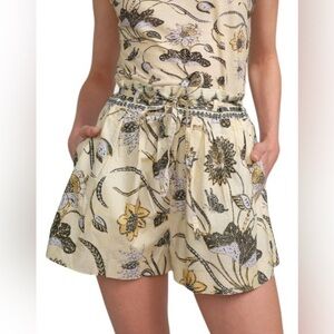Ulla Johnson Size 0 • Rowan Breezy Flowy Belted Cotton Shorts 100% Cotton.